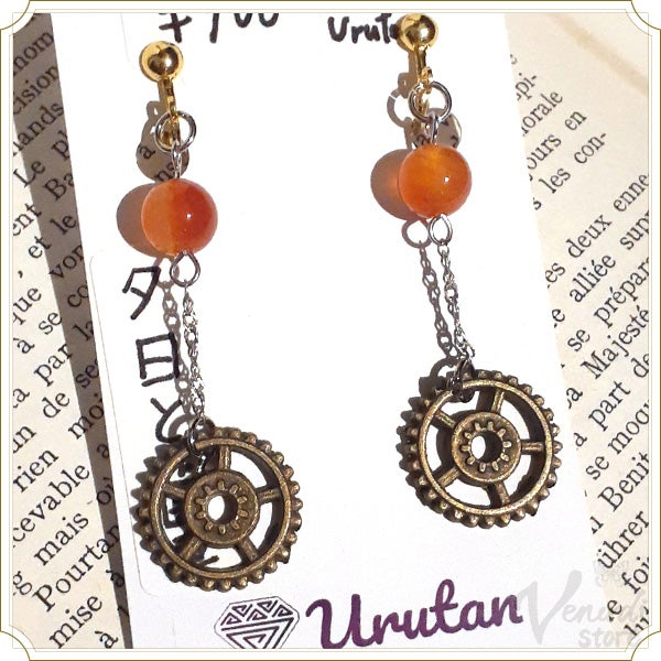 【ゆえ】BVLA Amity アミティ (2セット) イヤリング 耳 ハンドメイドアクセサリー クラシカル 天然石