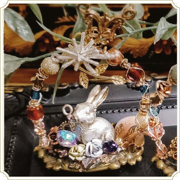 ヘレンド・ファンタジースタンド ウサギ飾り ヘレンド・ファンタジースタンド ウサギ飾り