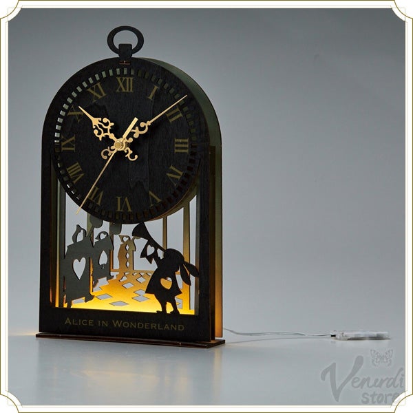 ふしぎの国のアリス時計 Story Collection Revival ディズニー ふしぎの国のアリス 白うさぎ 時計 Alice in