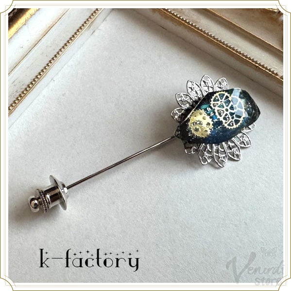 て*く様 クラスターブローチ C.1900s Antique Amethyst Glass Claster Brooch